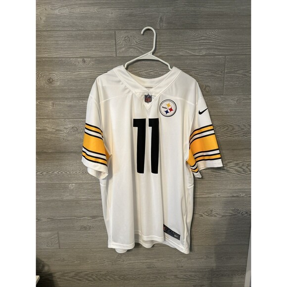 Nike Chase Claypool Pittsburgh Steelers #11 WHITE Color Rush Jersey Men’s XXL - Picture 1 of 8